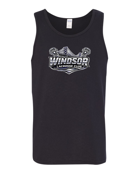 Windsor Lacrosse Club Adult Unisex Heavy Cotton Tank Top with Printed Logo