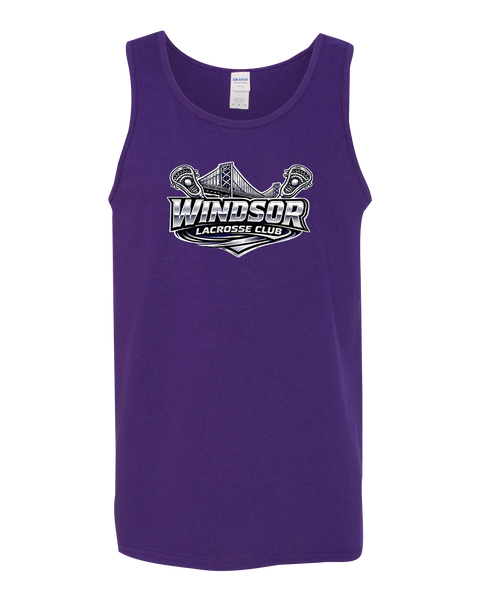 Windsor Lacrosse Club Adult Unisex Heavy Cotton Tank Top with Printed Logo