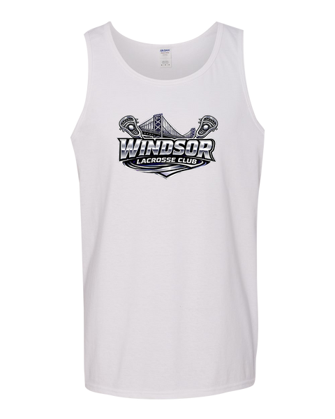 Windsor Lacrosse Club Adult Unisex Heavy Cotton Tank Top with Printed Logo