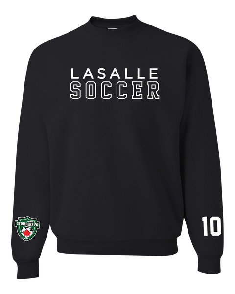 LaSalle Soccer Adult Crewneck Sweatshirt with Printed Logos & Player Number