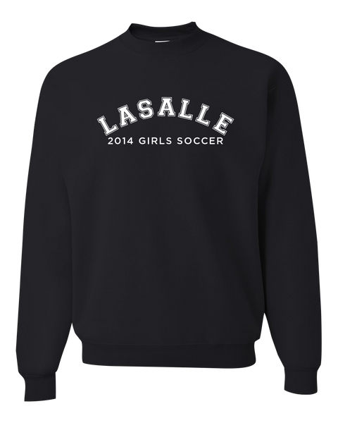 LaSalle 2014 Girls Soccer Adult Crewneck Sweatshirt with Printed Logo