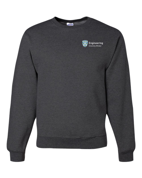 U of W Engineering Alumni Adult Crewneck Sweatshirt with Embroidered Logo