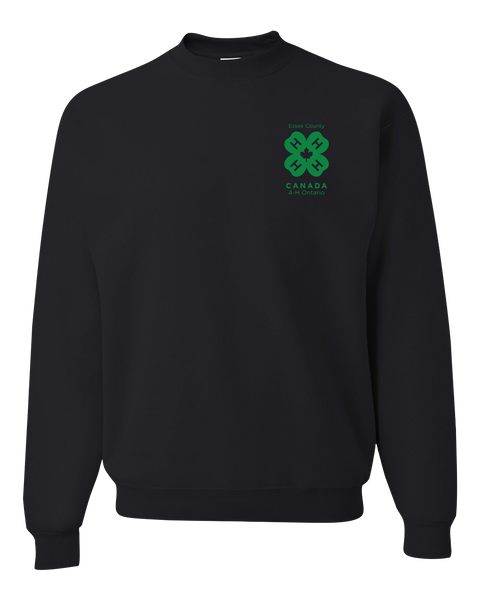 Essex County 4-H Adult Crewneck Sweatshirt with Left Chest Embroidered Logo