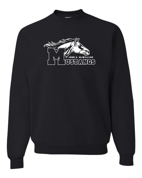 John A. McWilliam Adult Cotton Crewneck Sweatshirt with Printed Logo