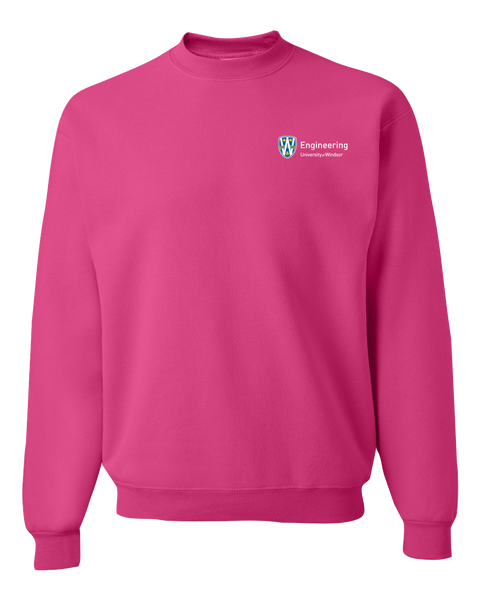 U of W Engineering Alumni Adult Crewneck Sweatshirt with Embroidered Logo