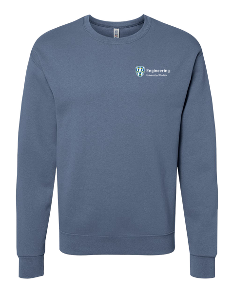 U of W Engineering Alumni Adult Crewneck Sweatshirt with Embroidered Logo