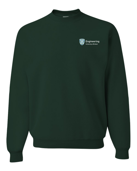 U of W Engineering Alumni Adult Crewneck Sweatshirt with Embroidered Logo