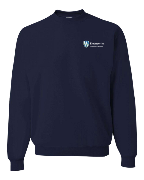 U of W Engineering Alumni Adult Crewneck Sweatshirt with Embroidered Logo