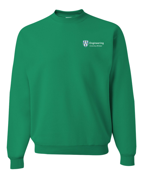 U of W Engineering Alumni Adult Crewneck Sweatshirt with Embroidered Logo