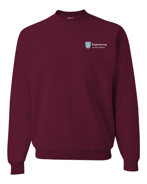 U of W Engineering Alumni Adult Crewneck Sweatshirt with Embroidered Logo
