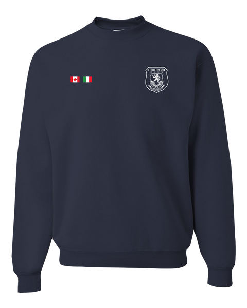 Ciociaro Club Youth Crewneck Sweatshirt with Left Chest Printed Logo
