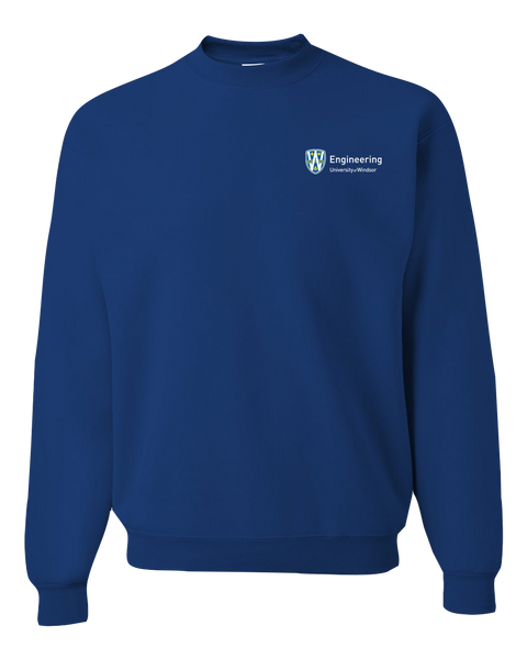 U of W Engineering Alumni Adult Crewneck Sweatshirt with Embroidered Logo
