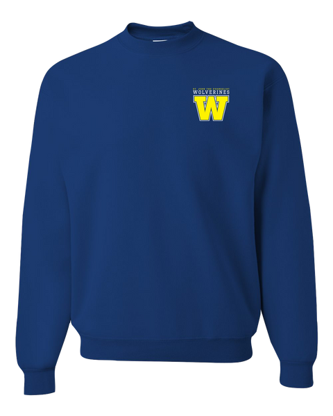 Wolverines Youth Crewneck Sweatshirt with Embroidered Logo
