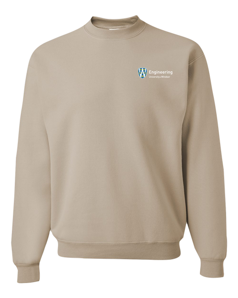 U of W Engineering Alumni Adult Crewneck Sweatshirt with Embroidered Logo