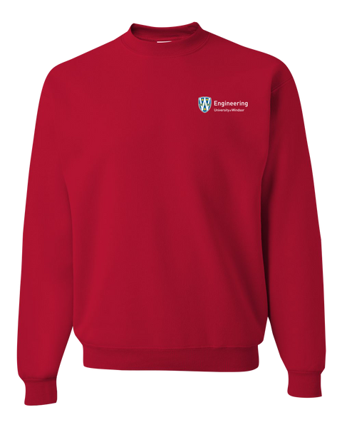U of W Engineering Alumni Adult Crewneck Sweatshirt with Embroidered Logo