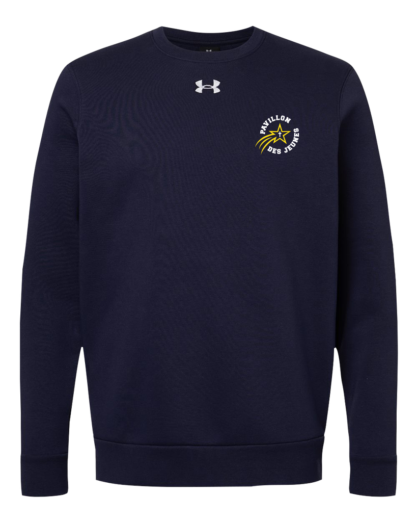 Pavillon Des Jeunes Under Armour® Adult Icon Fleece Crew with Embroidered Logo