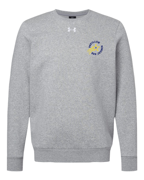 Pavillon Des Jeunes Under Armour® Adult Icon Fleece Crew with Embroidered Logo