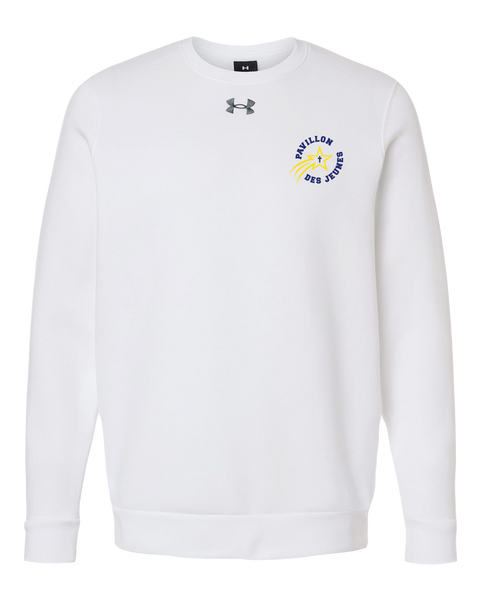 Pavillon Des Jeunes Under Armour® Adult Icon Fleece Crew with Embroidered Logo