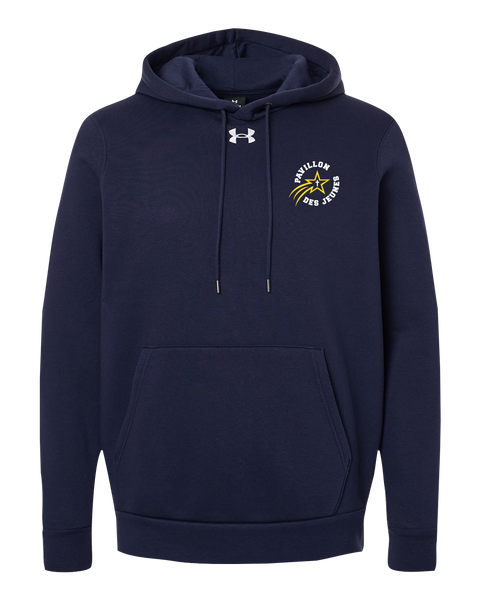 Pavillon Des Jeunes Adult Under Armour® Fleece Hooded Sweatshirt with Embroidered Logo
