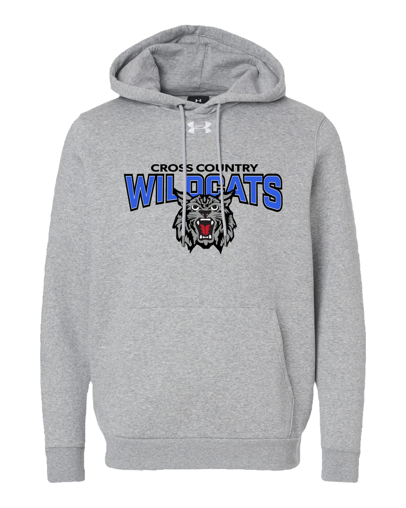 Villanova Cross Country Adult Under Armour® Fleece Hooded Sweatshirt with Embroidered Logo