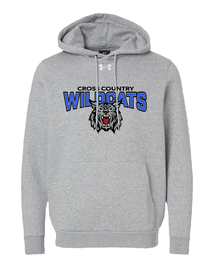 Villanova Cross Country Adult Under Armour® Fleece Hooded Sweatshirt with Embroidered Logo
