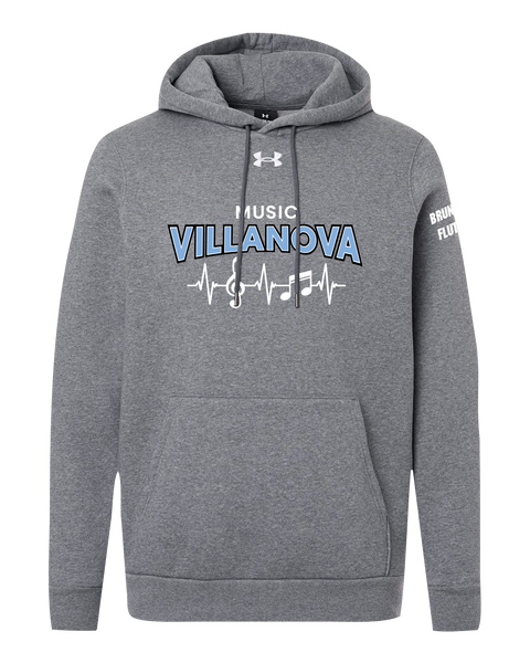 Villanova Music Adult Under Armour® Fleece Hooded Sweatshirt with Embroidered Logo