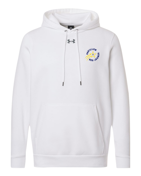 Pavillon Des Jeunes Adult Under Armour® Fleece Hooded Sweatshirt with Embroidered Logo