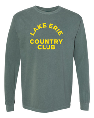 Lake Erie Country Club Garment-Dyed Heavyweight Long Sleeve with Printed Logo