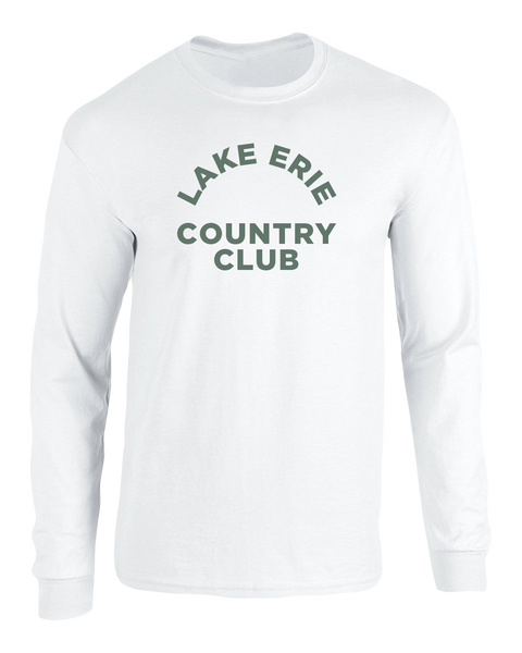 Lake Erie Country Club Garment-Dyed Heavyweight Long Sleeve with Printed Logo