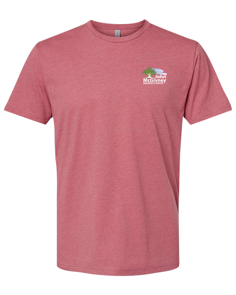 John McGivney Adult Crewneck T-Shirt Printed Logo