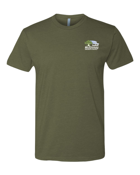 John McGivney Adult Crewneck T-Shirt Printed Logo