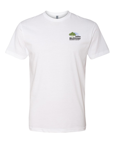 John McGivney Adult Crewneck T-Shirt Printed Logo