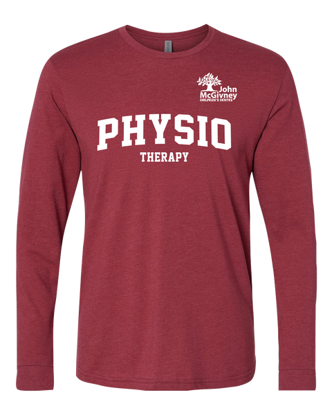 "Physio Therapy" John McGivney Adult Long-Sleeve T-Shirt with Printed Logo