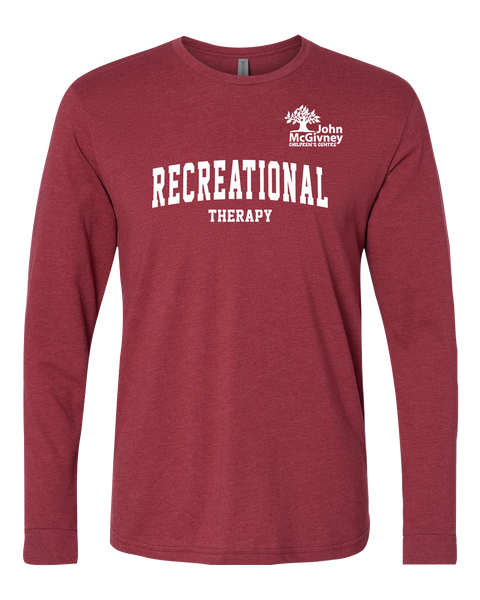 "Recreational Therapy" John McGivney Adult Long-Sleeve T-Shirt with Printed Logo