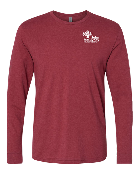 John McGivney Adult Long-Sleeve T-Shirt with Printed Logo