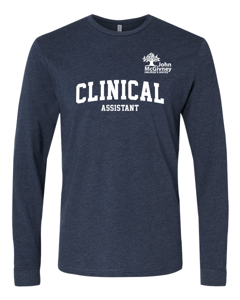 "Clinical Assistant" John McGivney Adult Long-Sleeve T-Shirt with Printed Logo
