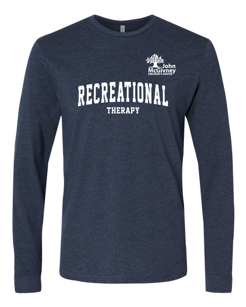 "Recreational Therapy" John McGivney Adult Long-Sleeve T-Shirt with Printed Logo