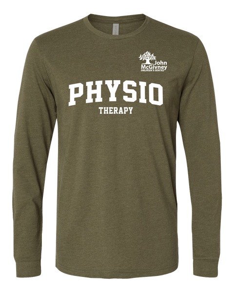 "Physio Therapy" John McGivney Adult Long-Sleeve T-Shirt with Printed Logo