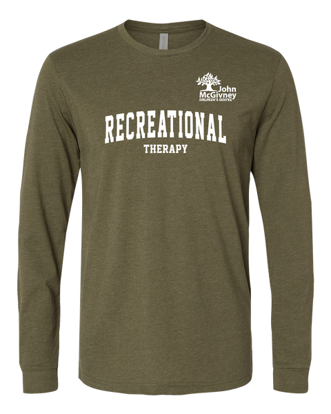 "Recreational Therapy" John McGivney Adult Long-Sleeve T-Shirt with Printed Logo
