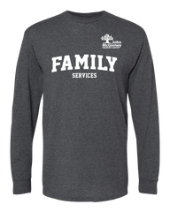 "Family Services" John McGivney Adult Long-Sleeve T-Shirt with Printed Logo