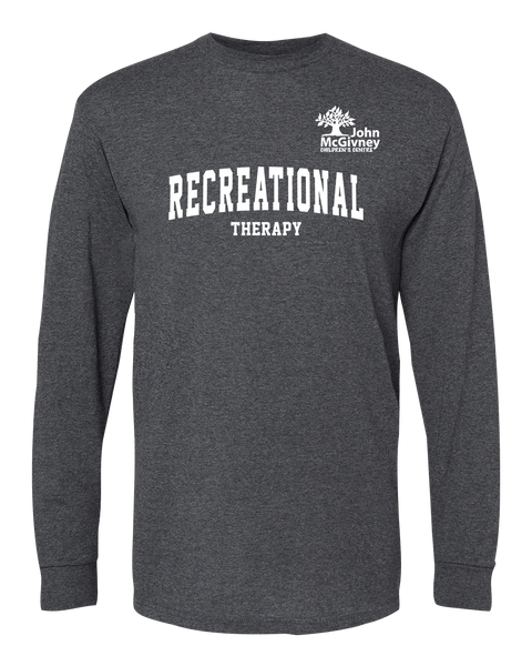 "Recreational Therapy" John McGivney Adult Long-Sleeve T-Shirt with Printed Logo