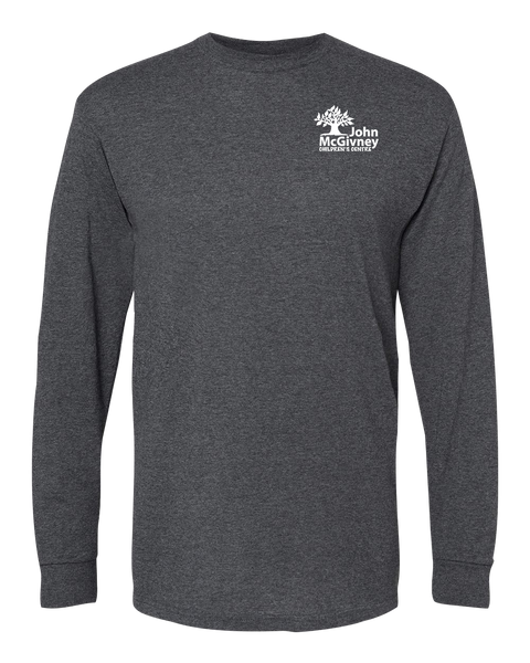 John McGivney Adult Long-Sleeve T-Shirt with Printed Logo