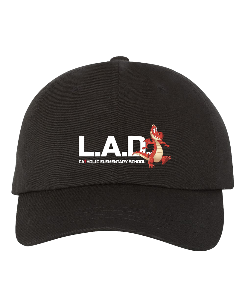 LAD Adult Low-Profile Cotton Twill Cap with Embroidered Logo