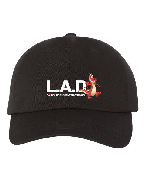 LAD Adult Low-Profile Cotton Twill Cap with Embroidered Logo