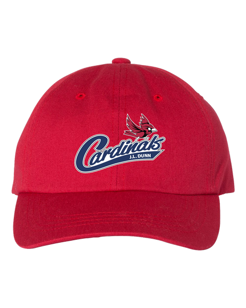 J.L. Dunn Adult Low-Profile Cotton Twill Cap with Embroidered Logo