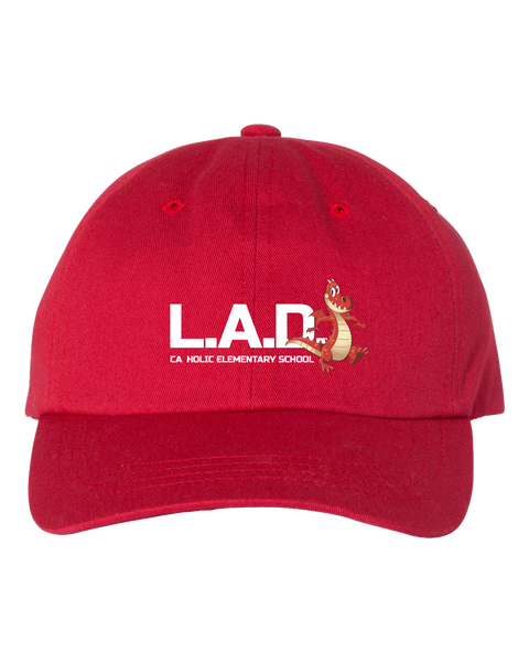 LAD Adult Low-Profile Cotton Twill Cap with Embroidered Logo