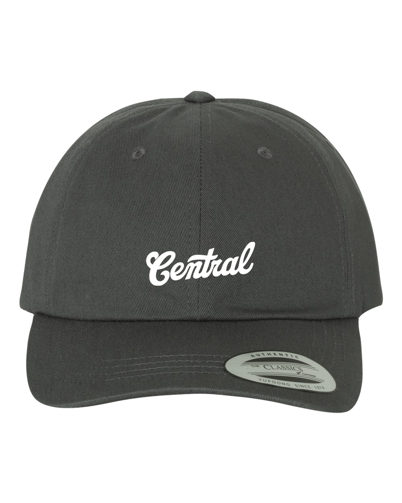 Central Adult Low-Profile Cotton Twill Cap with Embroidered Logo