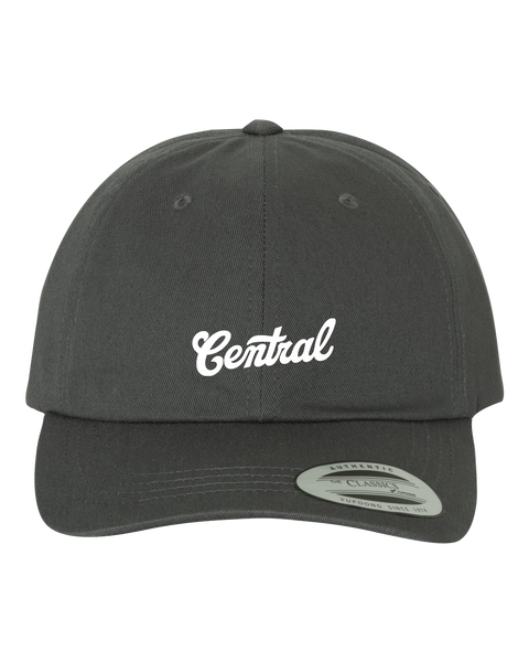 Central Adult Low-Profile Cotton Twill Cap with Embroidered Logo