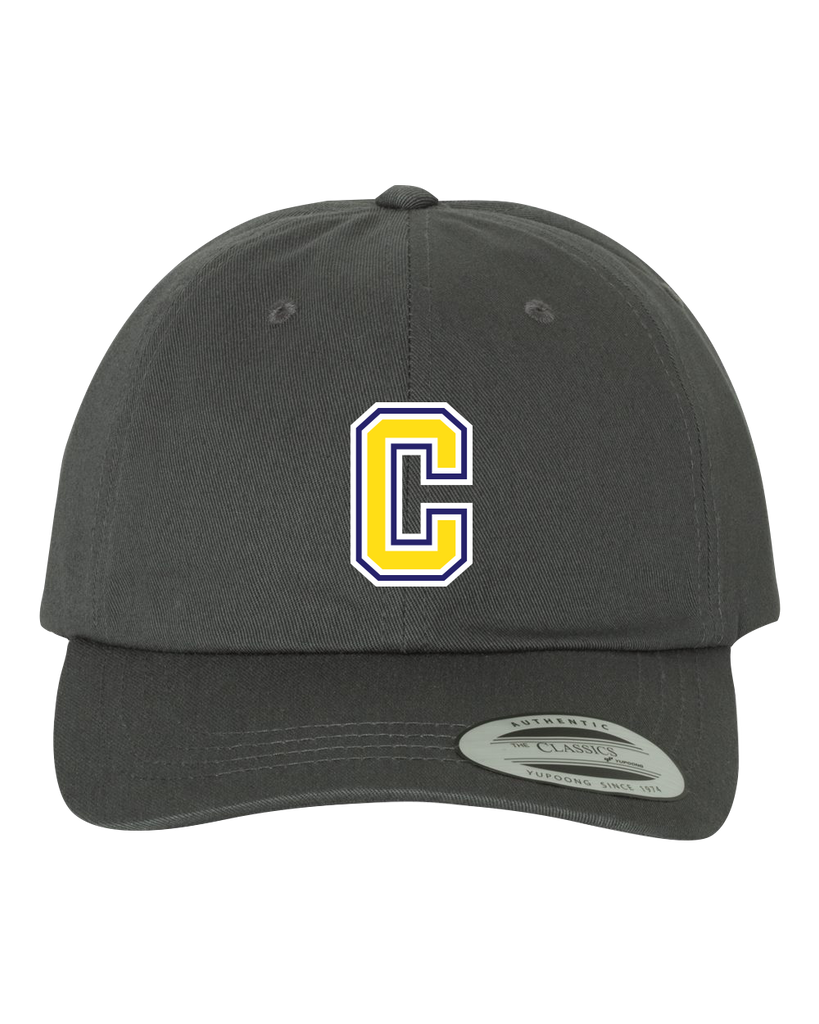 Central Baseball Adult Low-Profile Cotton Twill Cap with Embroidered Logo