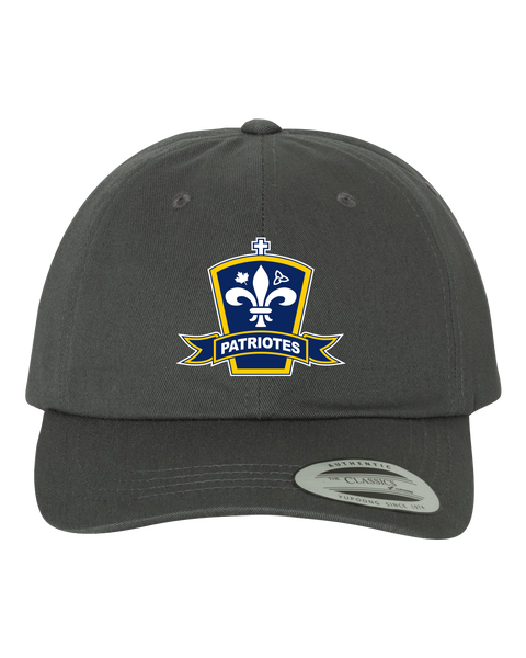 Patriotes Adult Low-Profile Cotton Twill Cap with Embroidered Logo